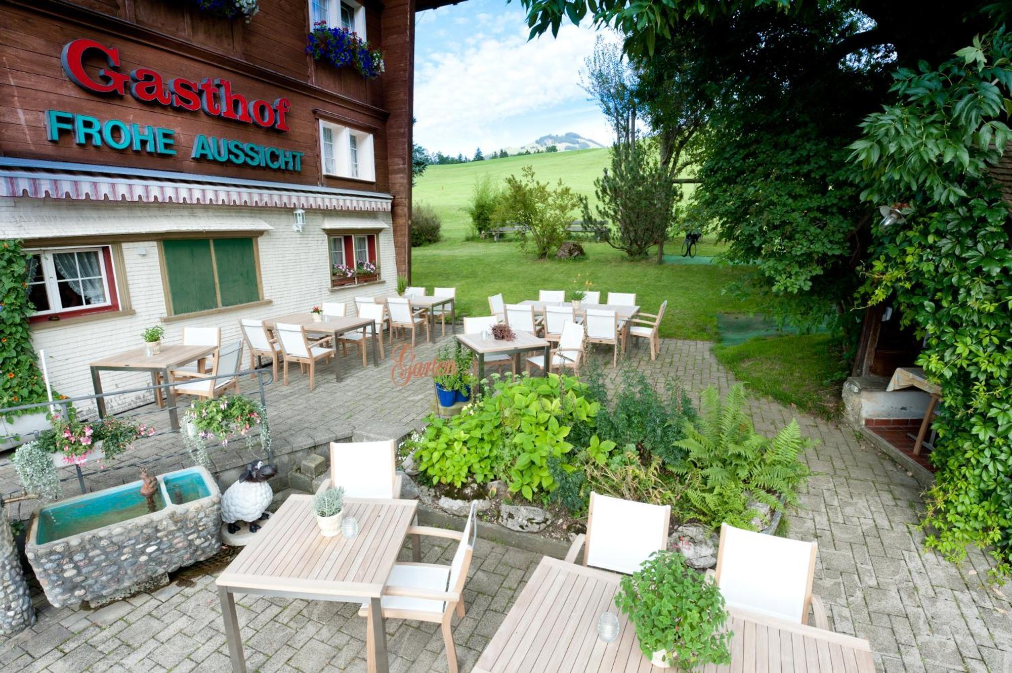 Hotel Frohe Aussicht Weissbad Exterior foto